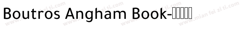 Boutros Angham Book字体转换